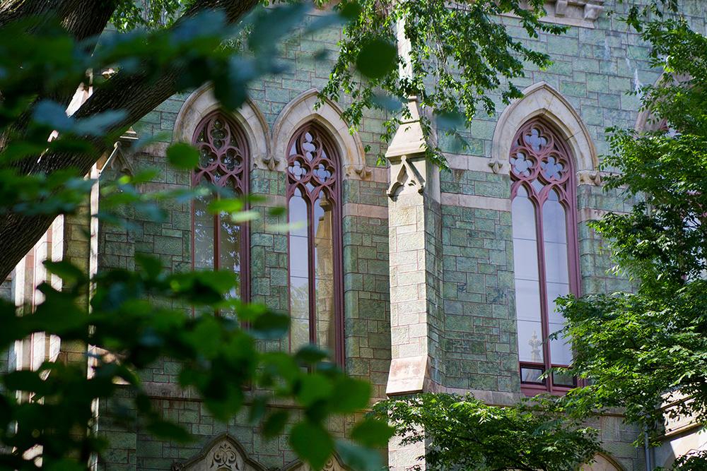 Architectural elements detail on College Hall