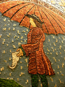 Wayne Stratz, Joyce Kozloff Mosaic of William Penn in Suburban Station, Philadelphia