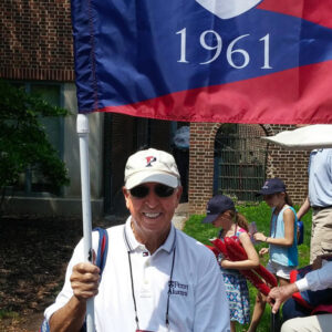 John F. Gamba, Sr. showing his Penn Pride at Alumni weekend