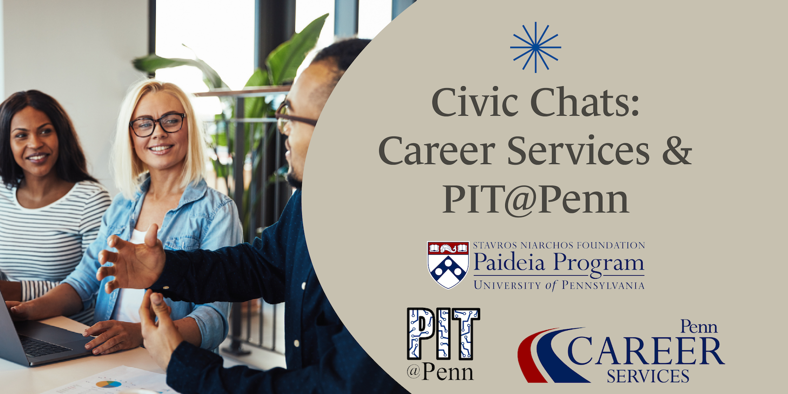 Civic Chats Career Services Graphic
