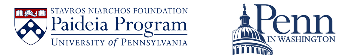 SNF Paideia Program and Penn In Washington logos