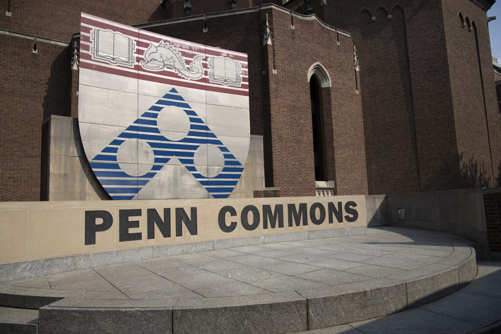 Picture of Penn Sign with Penn Commons