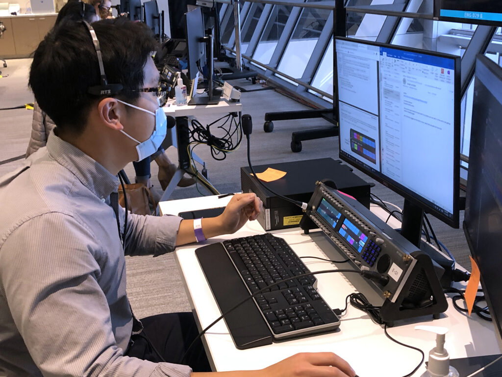 Leonard Chen, a 2021 philosophy, politics and economics graduate, worked on NBC’s Decision Desk during the 2020 presidential election, focusing on exit polls. (Image: Courtesy of Andrew Arenge)