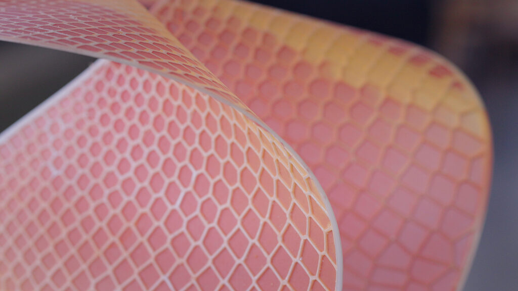 Extreme closeup of biomaterial used in Sensbiom (Senseable Material for Healthier Habitats)