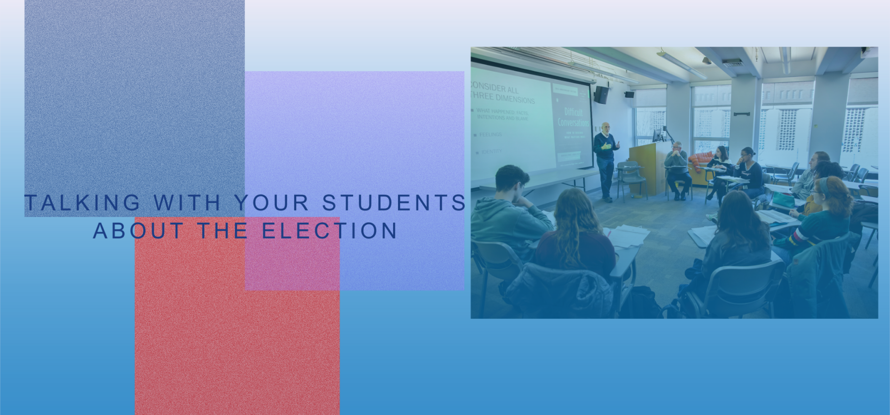 banner image for elections series event for faculty