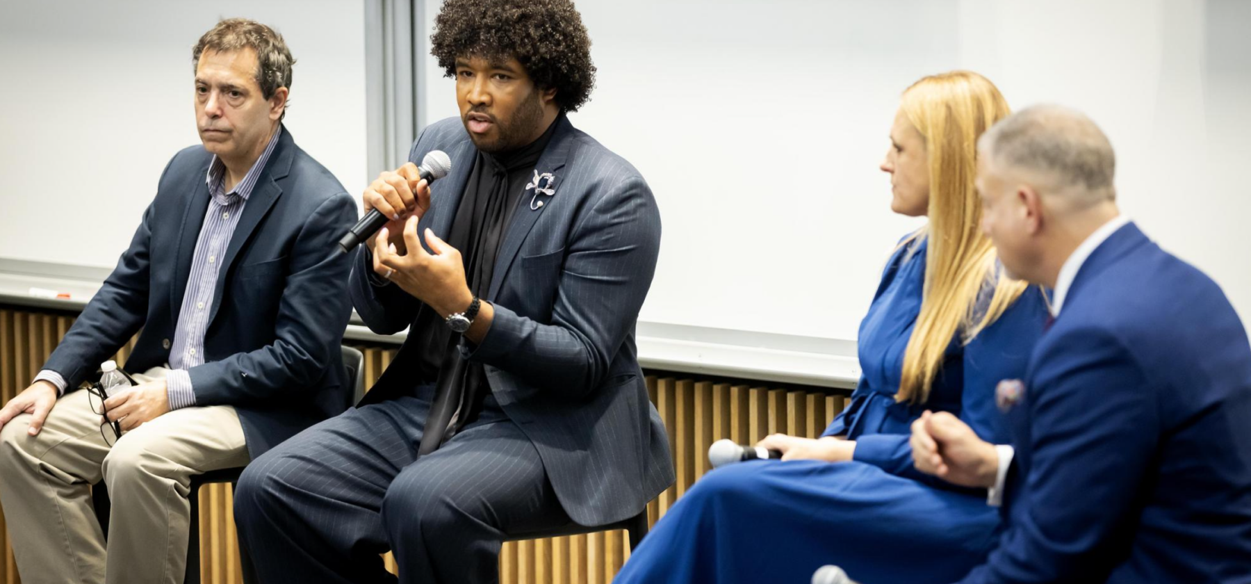 A panel of four journalists speaking about the 2024 election.