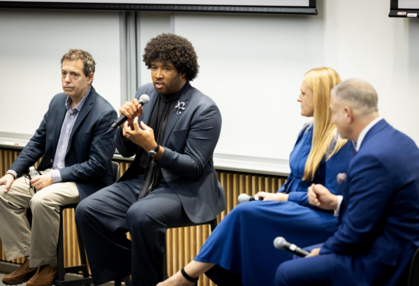 A panel of four journalists speaking about the 2024 election.