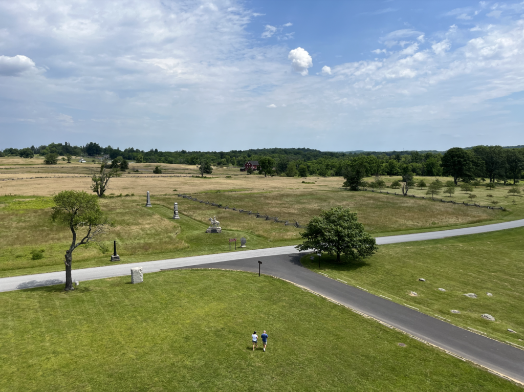 photo of outdoor green landscape taken in Gettysburg, PA