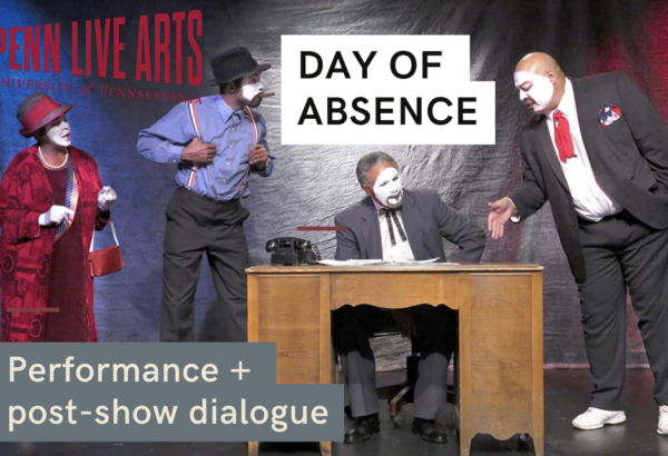 Event banner image showing actors on stage in a performance promo photo