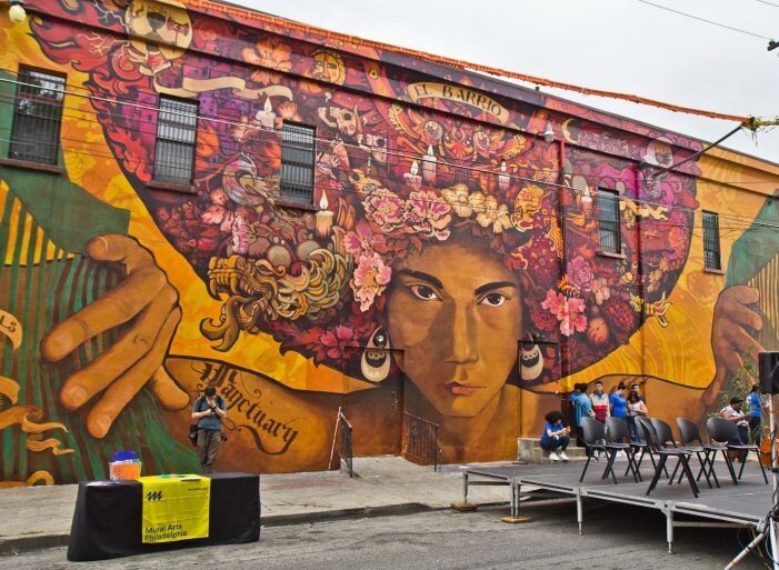 Mural called Sanctuary City.