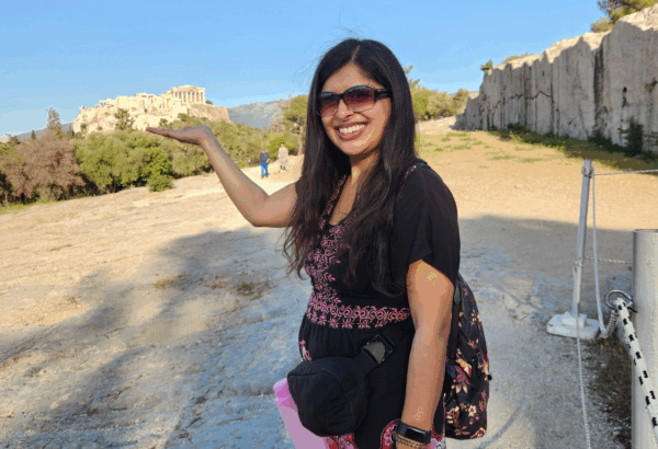author at the Acropolis