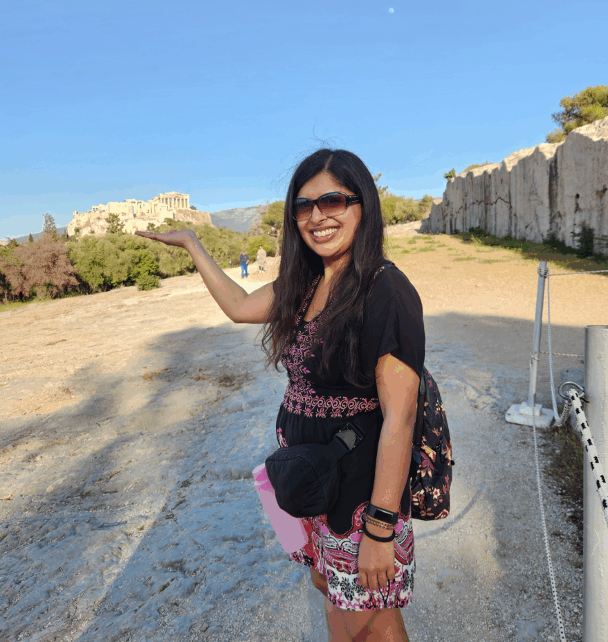 author at the Acropolis