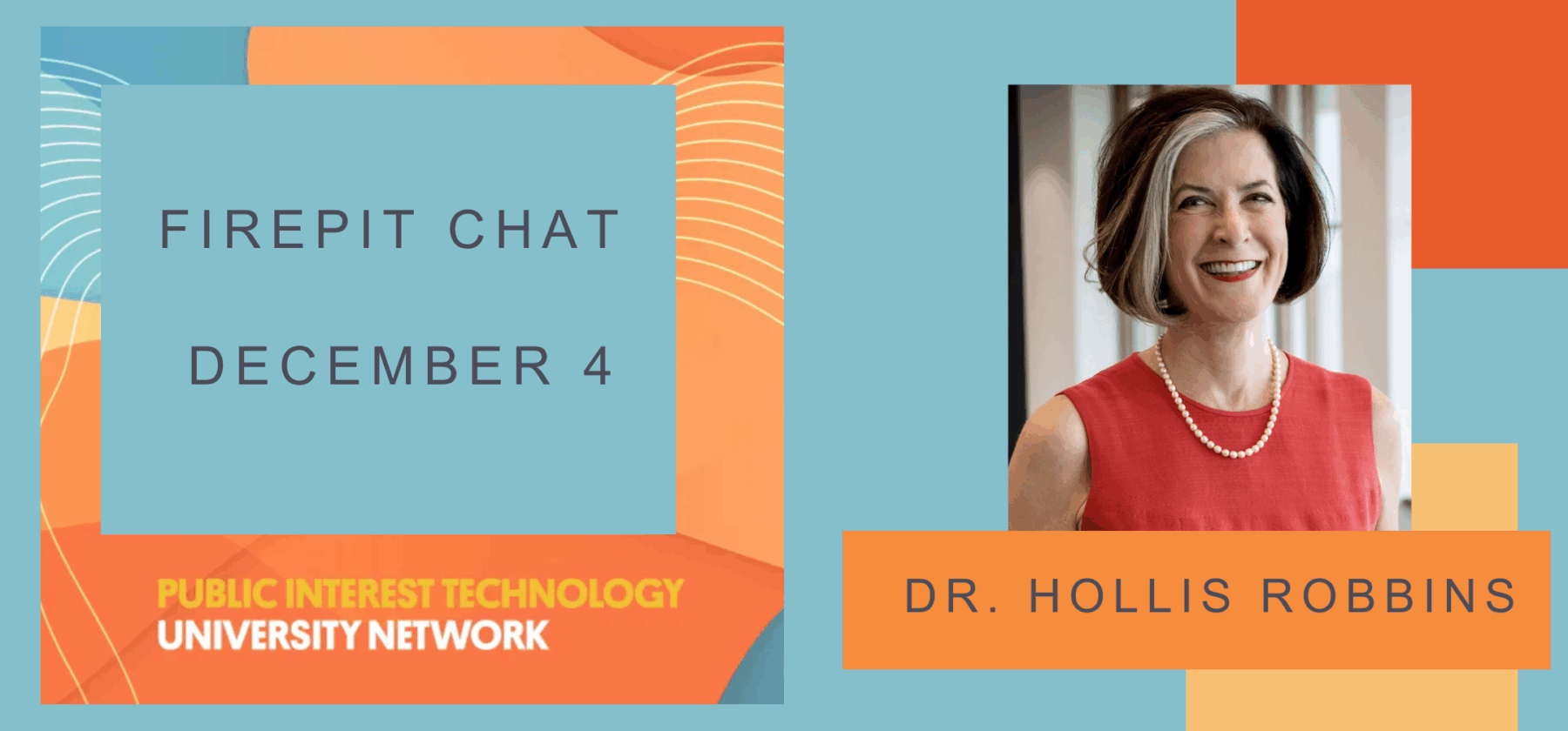 event banner image with photo of speaker Dr. Hollis Robbins