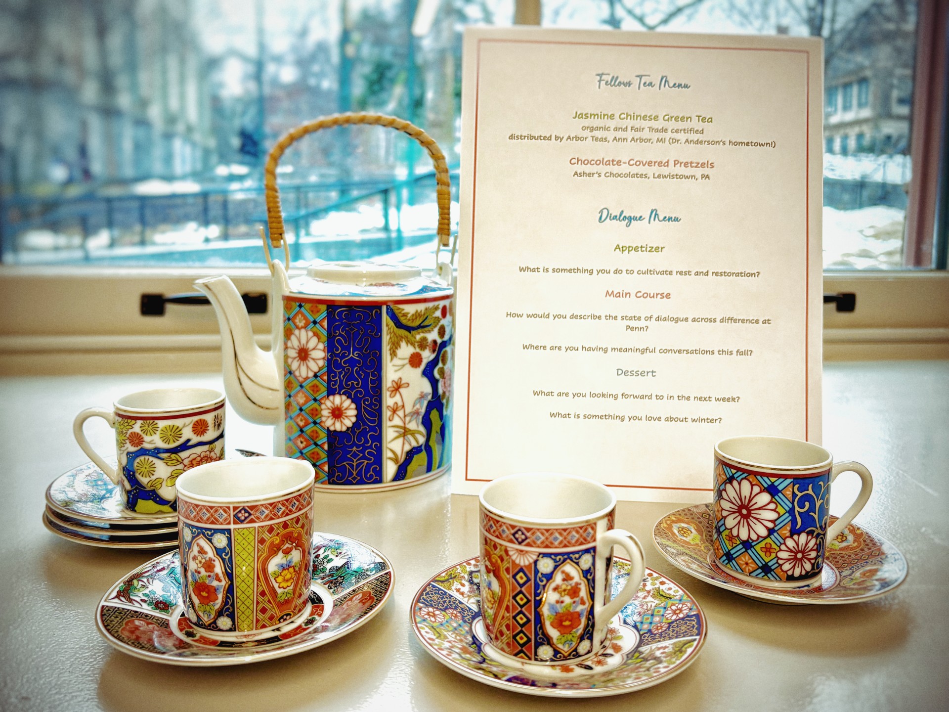 Communication between two people.